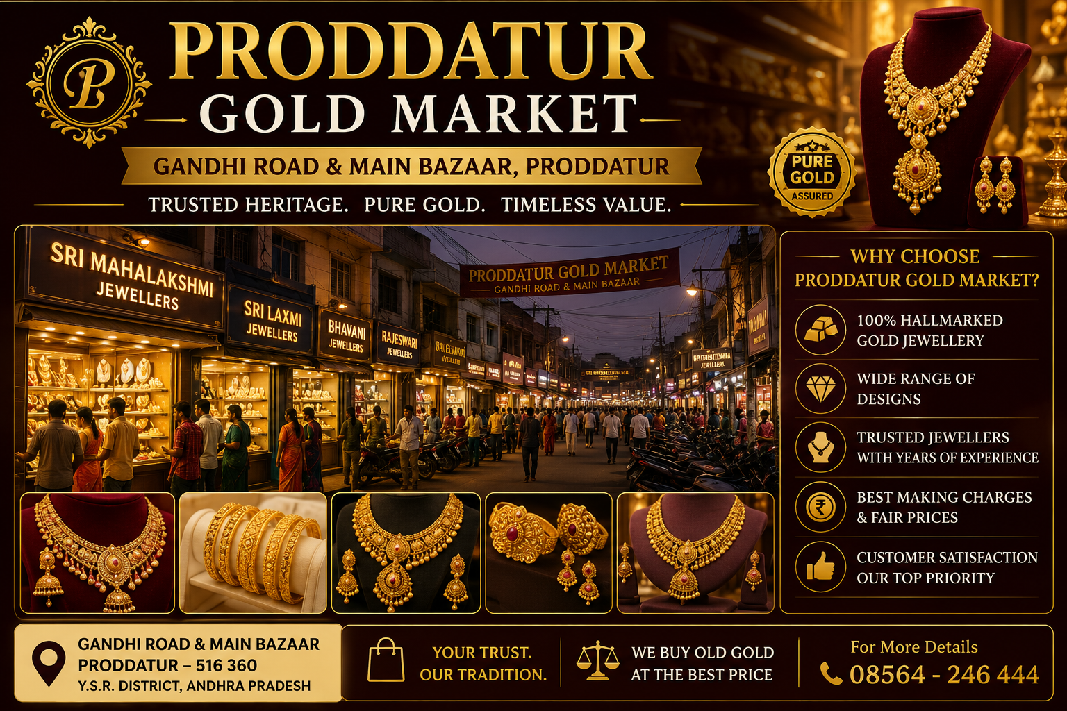 Proddatur Gold Market (Gandhi Road & Main Bazaar)