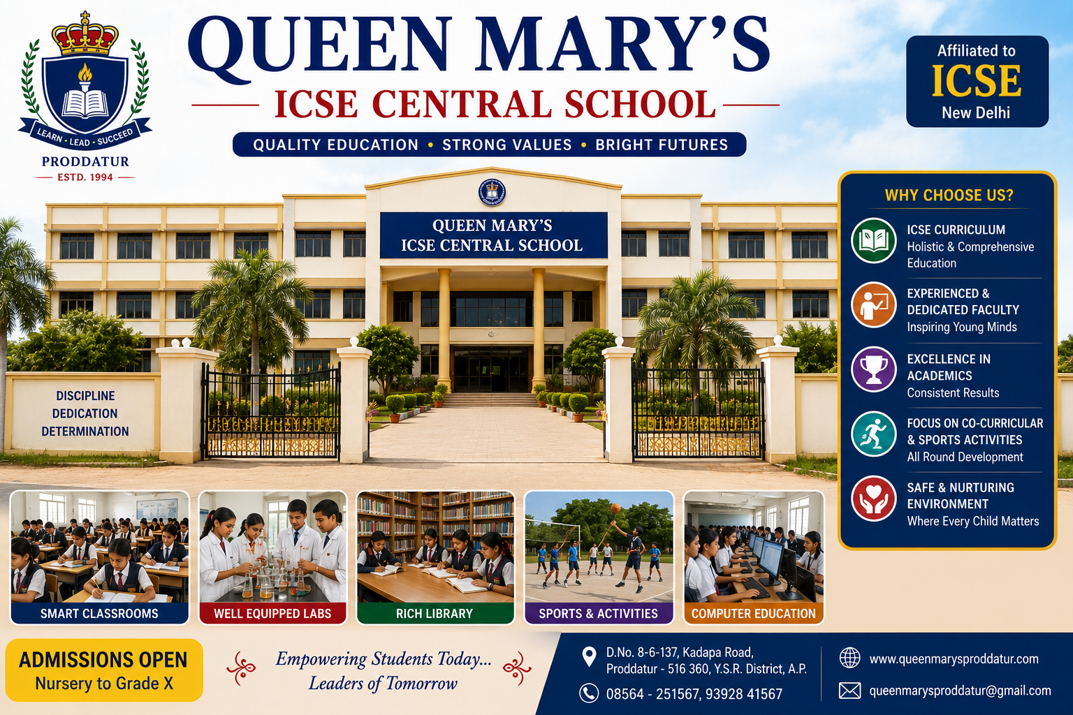 Queen Mary’s ICSE Central School